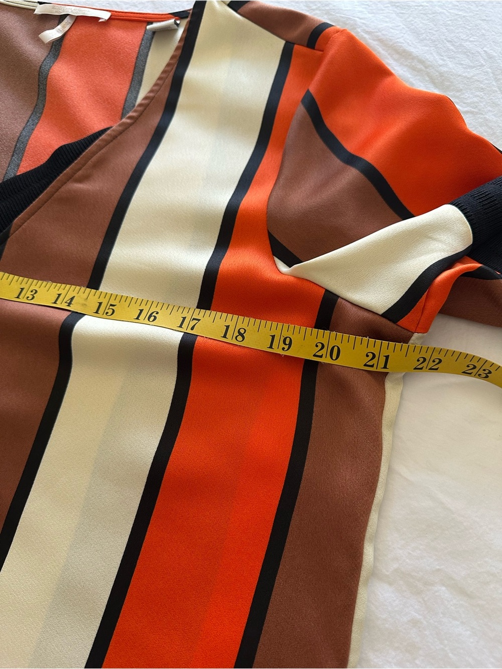 Scotch & Soda V-Neck Dress in Orange, Brown & Cream - Cleveland Browns! - Picture 12 of 15